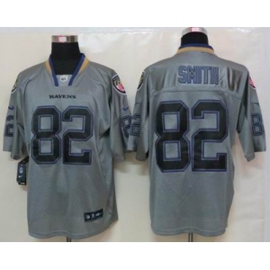 nike nfl jerseys baltimore ravens #82 smith grey[Elite lights out]
