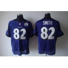 nike nfl jerseys baltimore ravens #82 smith purple[Elite 50th Patch]