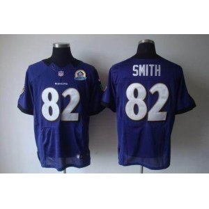 nike nfl jerseys baltimore ravens #82 smith purple[Elite 50th Patch]