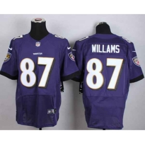 nike nfl jerseys baltimore ravens #87 willams purple[Elite]