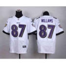 nike nfl jerseys baltimore ravens #87 willams white[Elite]