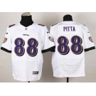 nike nfl jerseys baltimore ravens #88 pitta white[Elite]