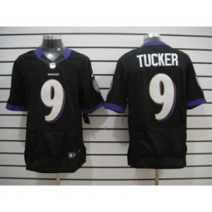 nike nfl jerseys baltimore ravens #9 tucker black[Elite]