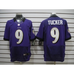 nike nfl jerseys baltimore ravens #9 tucker purple[Elite]