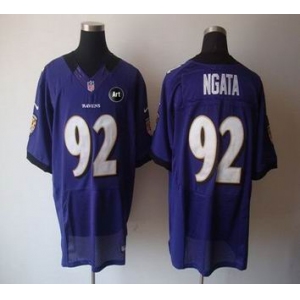nike nfl jerseys baltimore ravens #92 ngata purple[elite Art Patch]