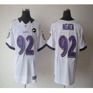 nike nfl jerseys baltimore ravens #92 ngata white[elite Art Patch]