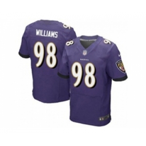 nike nfl jerseys baltimore ravens #98 brandon williams purple[Elite]