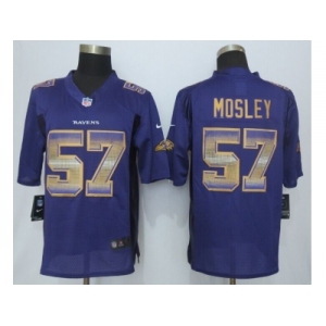 2015 new nike baltimore ravens #57 mosley purple strobe jerseys[limited]