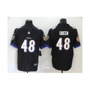 Baltimore Ravens #48 Patrick Queen Black Alternate Vapor Untouchable Limited Player Football Jersey