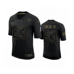 Baltimore Ravens #83 Willie Snead IV Black 2020 Salute To Service Limited Jersey