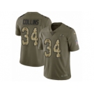 Men Nike Baltimore Ravens #34 Alex Collins Limited Olive Camo Salute to Service NFL Jersey