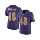 Men Nike Baltimore Ravens #48 Patrick Onwuasor Limited Purple Rush Vapor Untouchable NFL Jerse