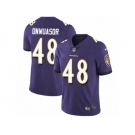 Men Nike Baltimore Ravens #48 Patrick Onwuasor Purple Team Color Vapor Untouchable Limited Player NFL Jersey