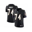 Men Nike Baltimore Ravens #74 James Hurst Black Alternate Vapor Untouchable Limited Player NFL Jersey