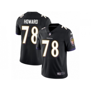 Men Nike Baltimore Ravens #78 Austin Howard Black Alternate Vapor Untouchable Limited Player NFL Jersey