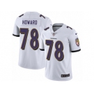 Men Nike Baltimore Ravens #78 Austin Howard White Vapor Untouchable Limited Player NFL Jersey