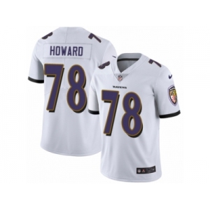 Men Nike Baltimore Ravens #78 Austin Howard White Vapor Untouchable Limited Player NFL Jersey