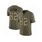 Men Nike Baltimore Ravens #82 Benjamin Watson Limited Olive Camo Salute to Service NFL Jersey