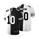 Men's Arizona Cardinals #10 DeAndre Hopkins Black V White Peace Split Vapor Untouchable Limited Football Jersey