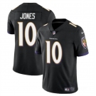 Men's Baltimore Ravens #10 Emory Jones Black Vapor Limited Football Jersey