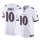 Men's Baltimore Ravens #10 Emory Jones White 2023 F.U.S.E Vapor Limited Football Jersey