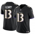 Men's Baltimore Ravens #13 Devin Leary Black 2023 F.U.S.E. Vapor Limited Football Jersey