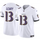 Men's Baltimore Ravens #13 Devin Leary White 2023 F.U.S.E. Vapor Limited Football Jersey