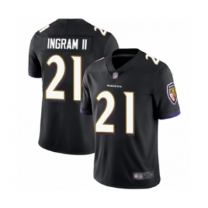 Men's Baltimore Ravens #21 Mark Ingram II Black Alternate Vapor Untouchable Limited Player Football Jersey