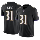 Men's Baltimore Ravens #31 Dalvin Cook Black 2024 F.U.S.E. Vapor Limited Football Stitched Jersey