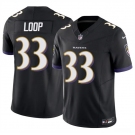 Men's Baltimore Ravens #33 Tyler Loop Black 2025 F.U.S.E. Vapor Limited Football Jersey