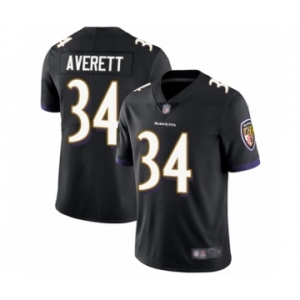 Men's Baltimore Ravens #34 Anthony Averett Black Alternate Vapor Untouchable Limited Player Football Jersey