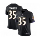 Men's Baltimore Ravens #35 Gus Edwards Black Alternate Vapor Untouchable Limited Player Football Jersey