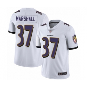 Men's Baltimore Ravens #37 Iman Marshall White Vapor Untouchable Limited Player Football Jersey