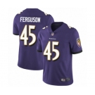 Men's Baltimore Ravens #45 Jaylon Ferguson Purple Team Color Vapor Untouchable Limited Player Football Jersey