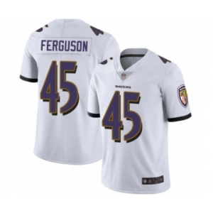 Men's Baltimore Ravens #45 Jaylon Ferguson White Vapor Untouchable Limited Player Football Jersey