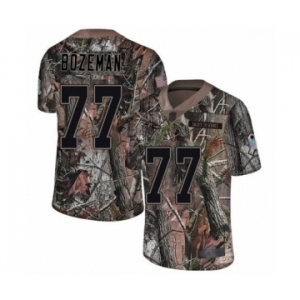 Men's Baltimore Ravens #77 Bradley Bozeman Limited Camo Rush Realtree Football Jersey