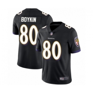 Men's Baltimore Ravens #80 Miles Boykin Black Alternate Vapor Untouchable Limited Player Football Jersey