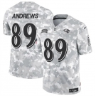 Men's Baltimore Ravens #89 Mark Andrews 2024 F.U.S.E. Arctic Camo Salute to Service Limited Football Stitched Jersey