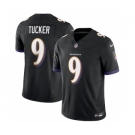 Men's Baltimore Ravens #9 Justin Tucker Black 2023 F.U.S.E Vapor Jersey