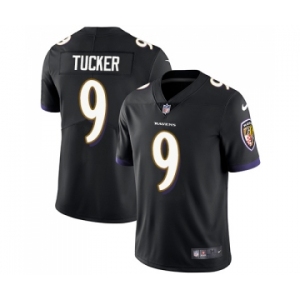 Men's Baltimore Ravens #9 Justin Tucker Black Alternate Vapor Untouchable Limited Player Football Jersey