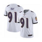 Men's Baltimore Ravens #91 Shane Ray White Vapor Untouchable Limited Player Football Jersey