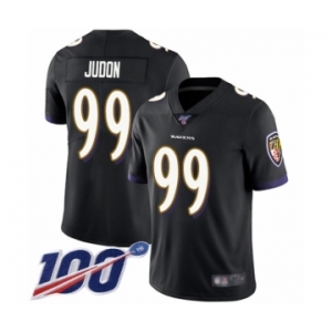 Men's Baltimore Ravens #99 Matt Judon Black Alternate Vapor Untouchable Limited Player 100th Season Football Jersey