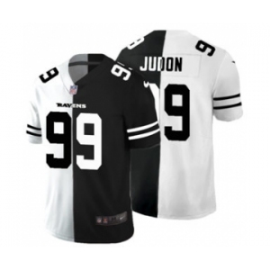 Men's Baltimore Ravens #99 Matthew Judon Black V White Peace Split Vapor Untouchable Limited Football Jersey