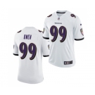 Men's Baltimore Ravens #99 Odafe Oweh White 2021 Limited Football Jersey