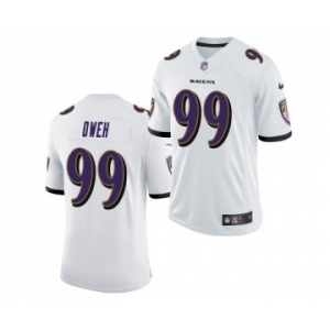 Men's Baltimore Ravens #99 Odafe Oweh White 2021 Limited Football Jersey