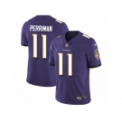 Men's Nike Baltimore Ravens #11 Breshad Perriman Vapor Untouchable Limited Purple Team Color NFL Jersey