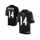 Men's Nike Baltimore Ravens #14 Devin Hester Limited Black Alternate NFL Jersey