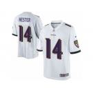 Men's Nike Baltimore Ravens #14 Devin Hester Limited White NFL Jersey