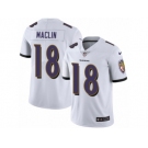 Men's Nike Baltimore Ravens #18 Jeremy Maclin White Vapor Untouchable Limited Player NFL Jersey