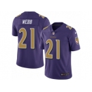 Men's Nike Baltimore Ravens #21 Lardarius Webb Limited Purple Rush NFL Jersey